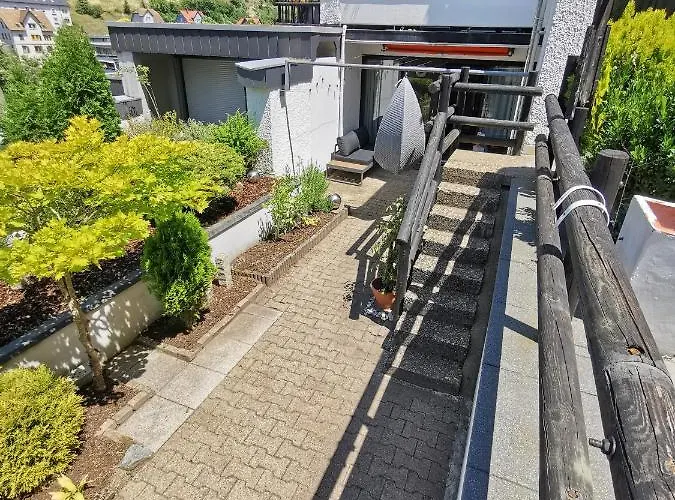 Terrassenwohnung Mit Toller Aussicht & Zentrumsnah Apartman Hornberg